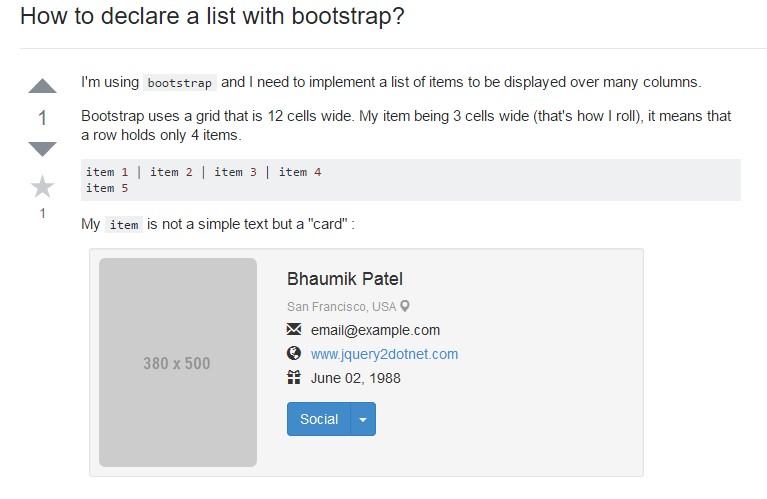 Bootstrap list  concan