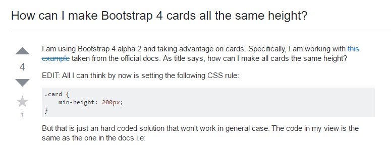 Insights on  just how can we  set up Bootstrap 4 cards  all the same  height?