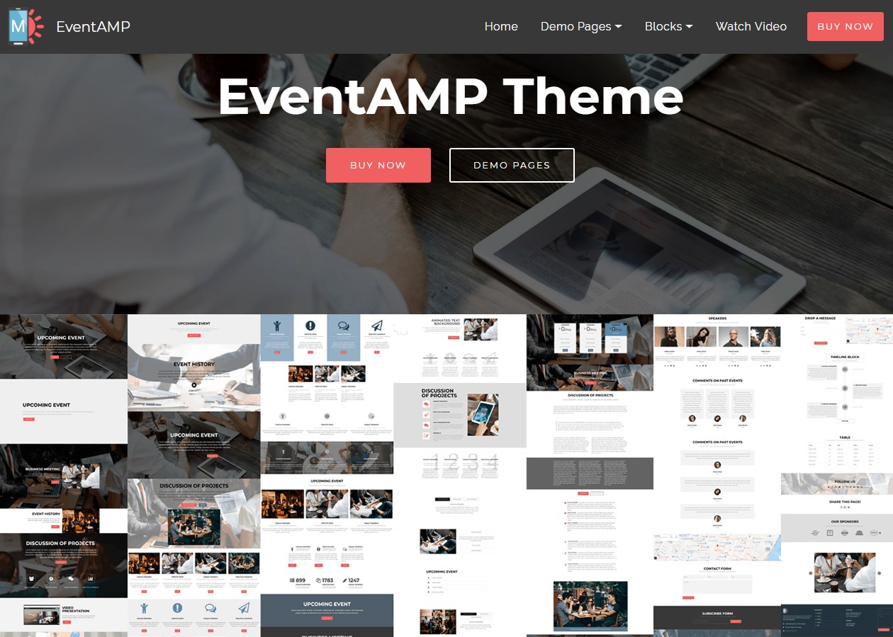 EventAMP HTML Template