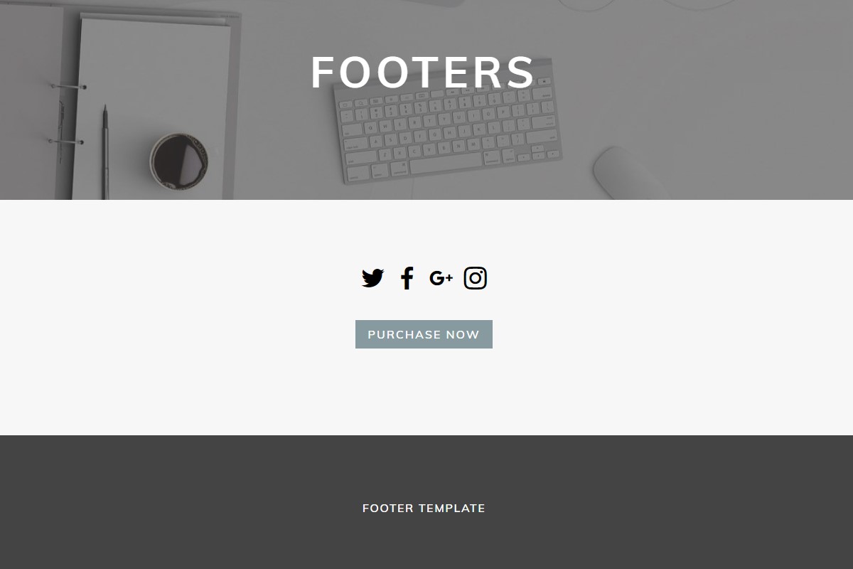 Theme with Responsive Footers