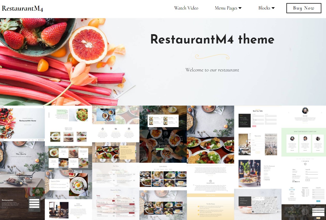 HTML Bootstrap Restaurant Template