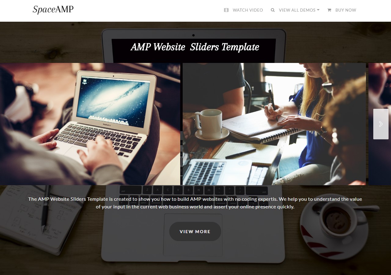 AMP Website Slidas Template
