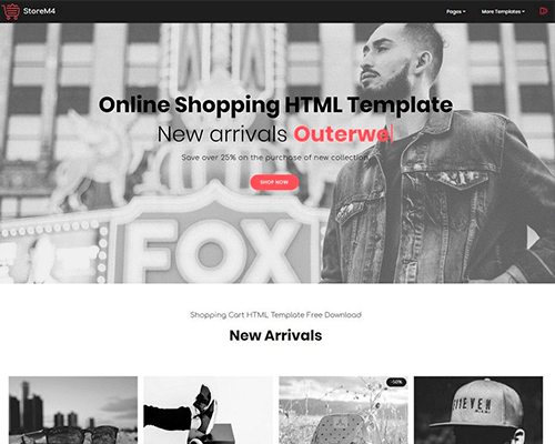 Online Shopping HTML Template