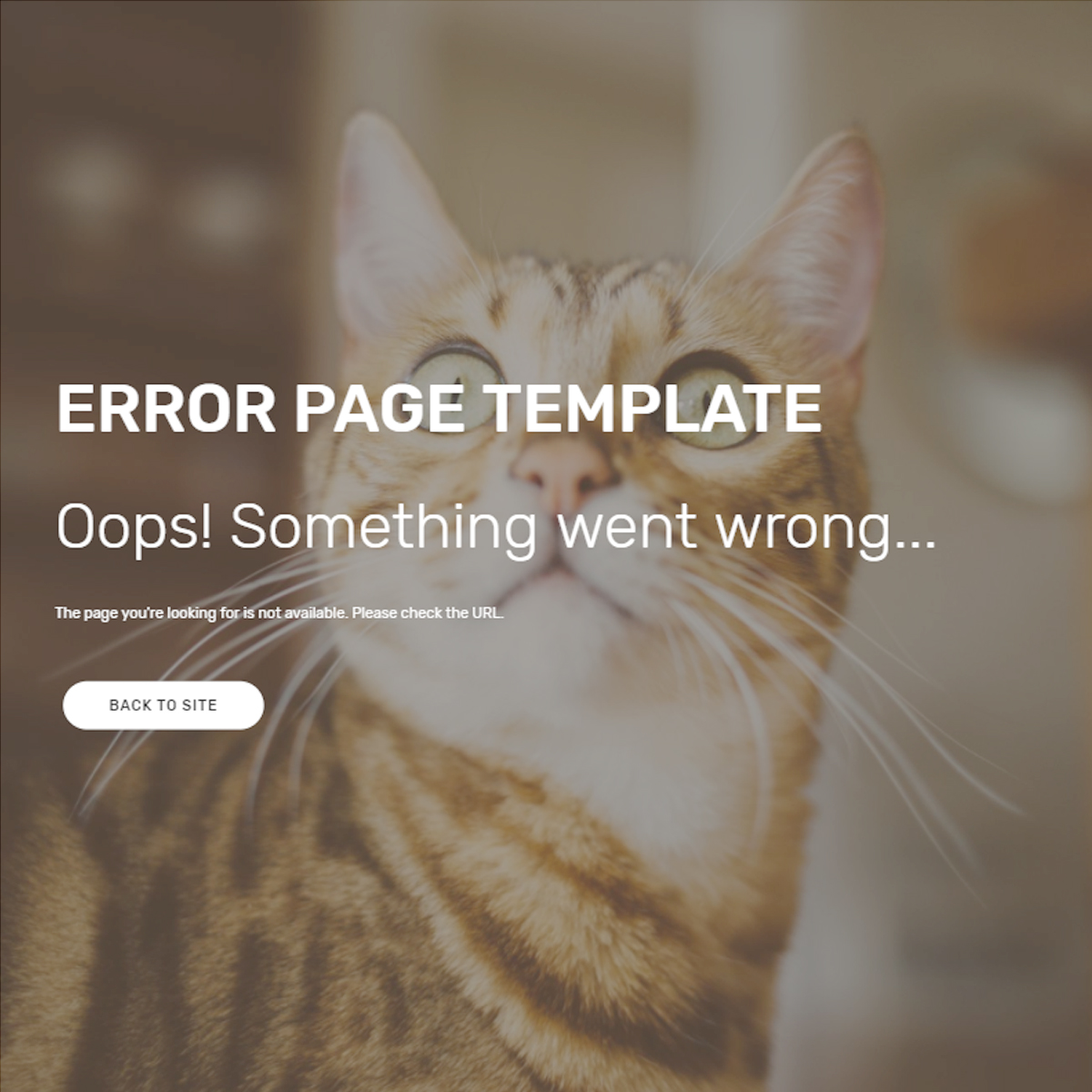 CSS3 Bootstrap Error Page Themes