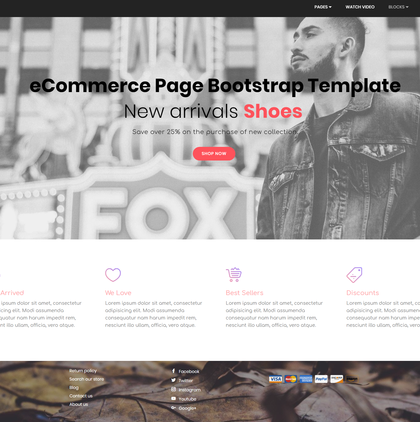 Free Download Bootstrap eCommerce Themes