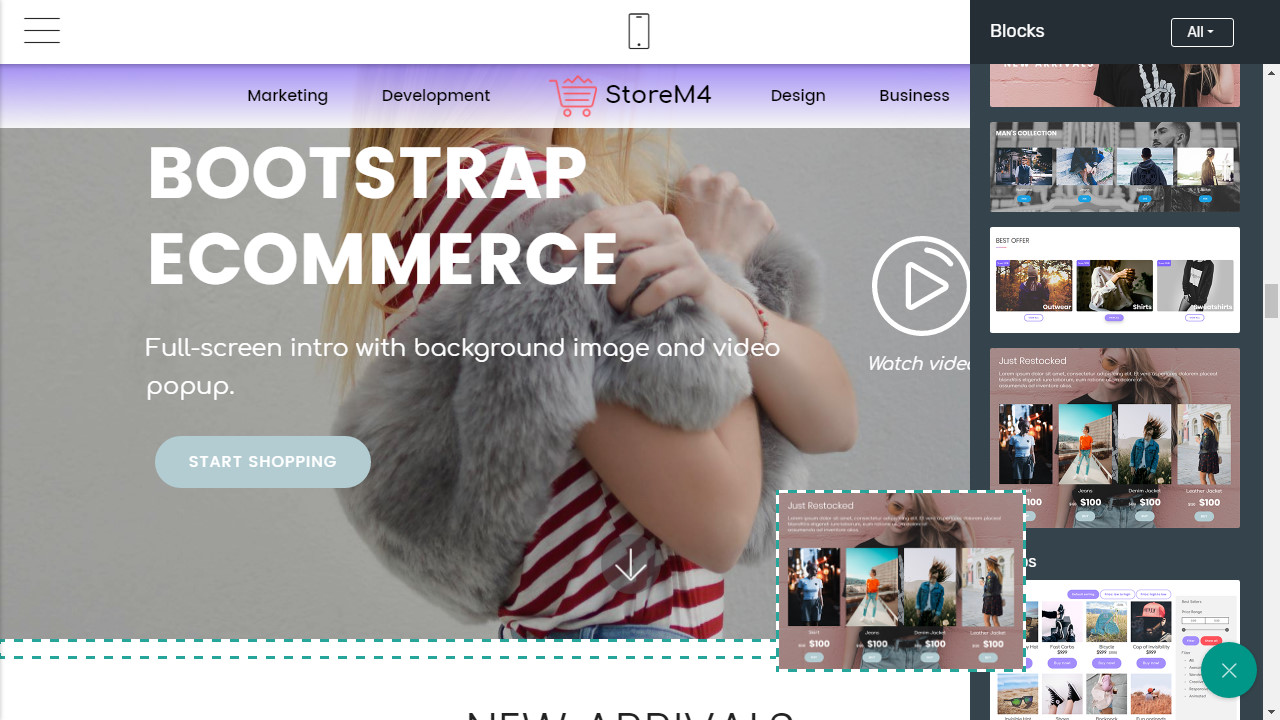 Bootstrap eCommerce Theme