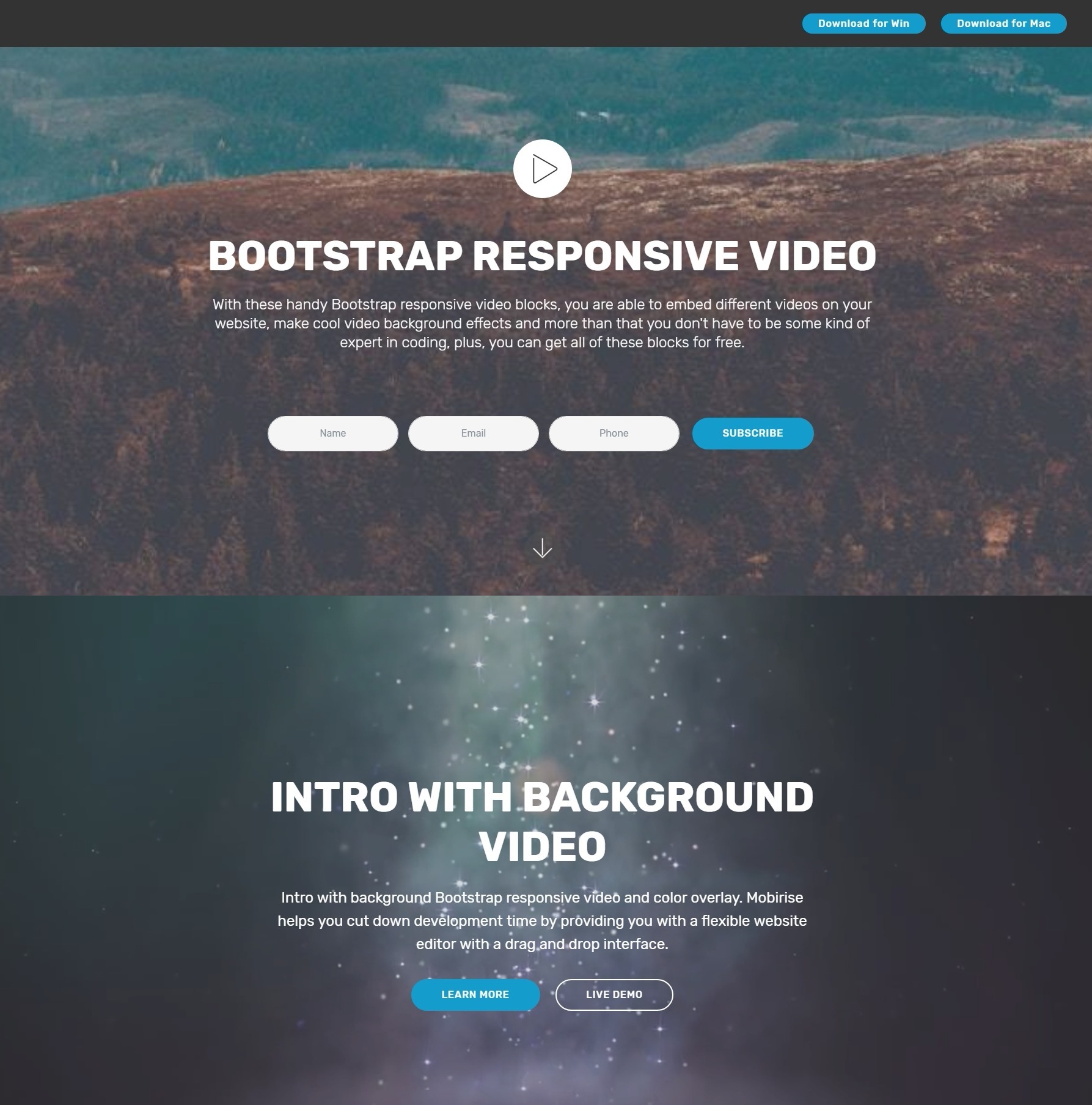 Modal Bootstrap với nền video là cách tuyệt vời để tạo ra sự gợi cảm cho trang web của bạn. Với tính năng kiểm soát video và hiệu ứng khi mở modal, bạn có thể tạo ra trang web độc đáo và thu hút sự chú ý của người xem. Hãy xem ngay những hình ảnh liên quan đến Bootstrap Modal Video Backgrounds và cập nhật kiến thức thiết kế web của bạn!