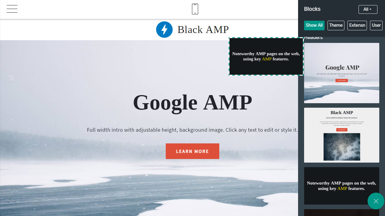 AMP Page Theme