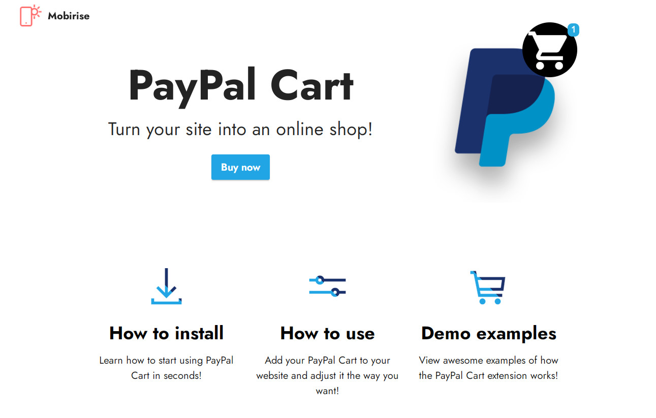 PayPal Shopping Cart