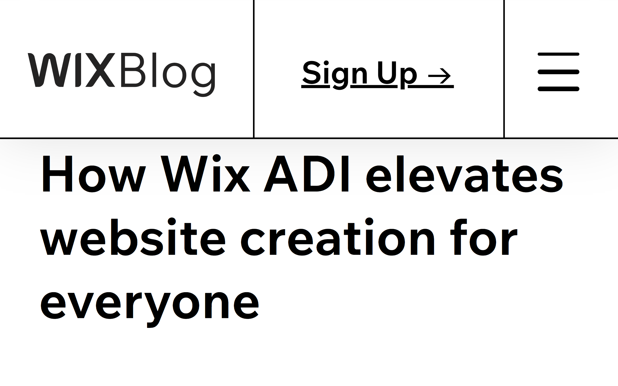 wixADI AI Website Builder